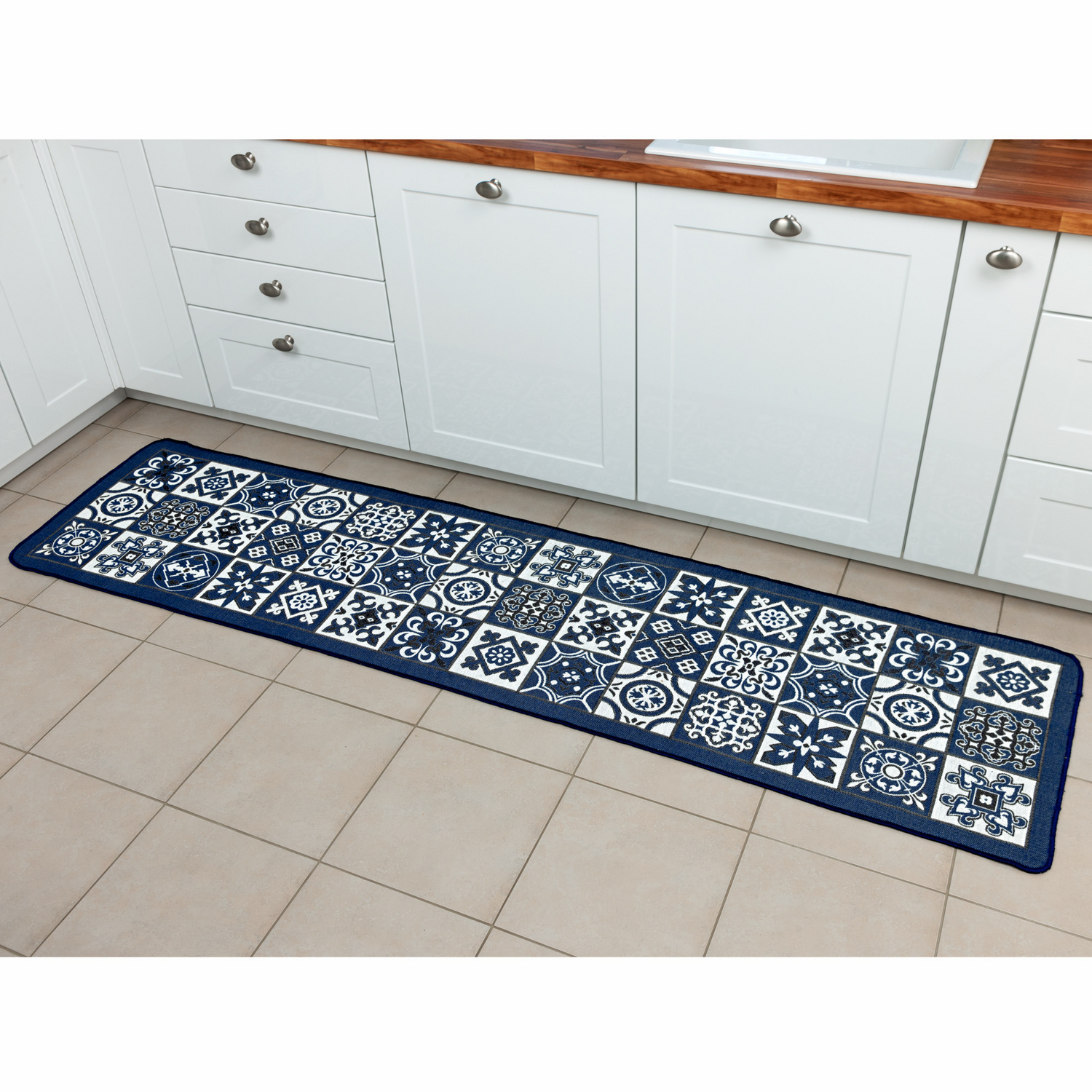 Küchenteppich blau 60 x 120 cm, Artikelnummer: 4299500