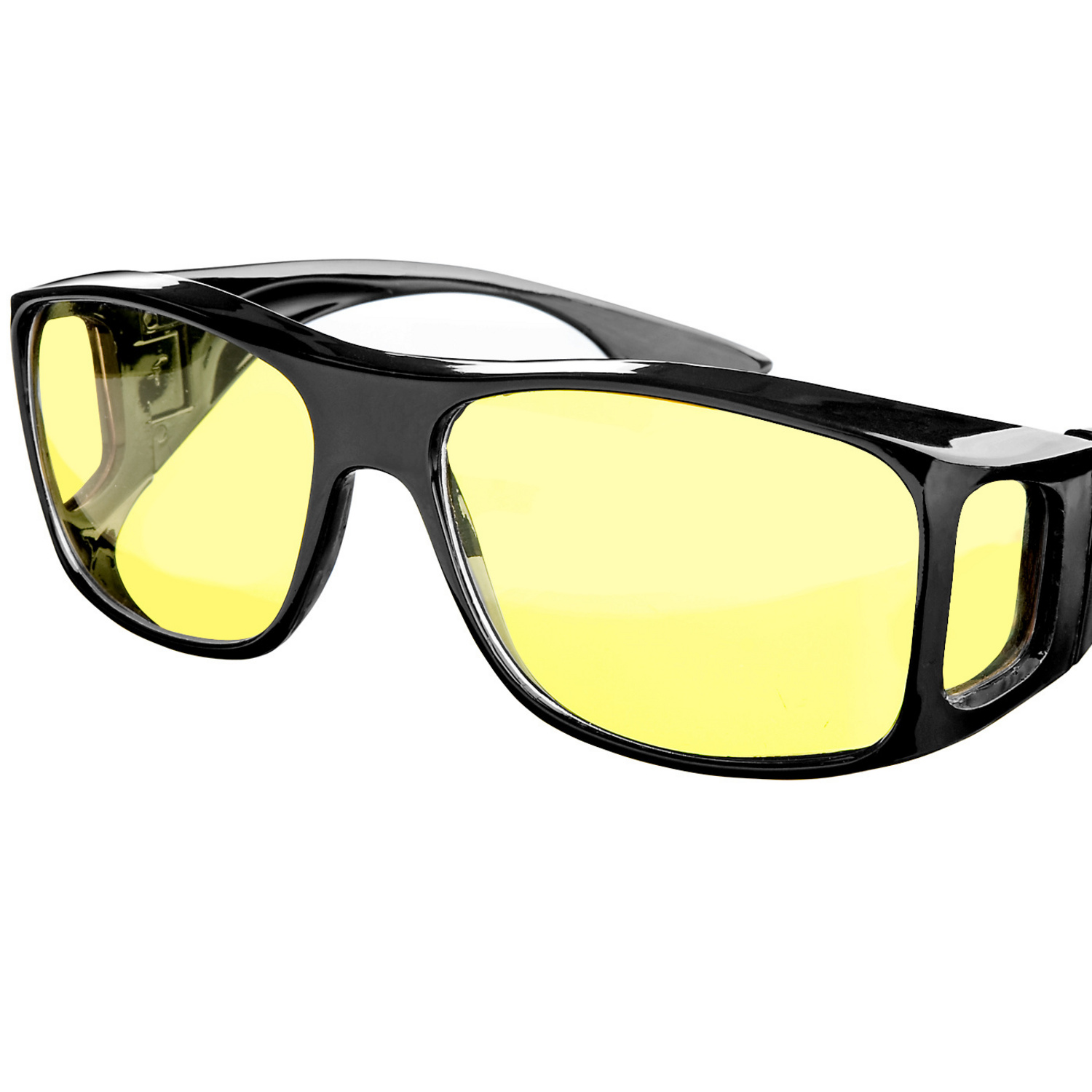 Myiaur Nachtfahrbrille Für Brillenträger – Polarisiert, Gelbe Gläser, Überbrille Mit Vollverdeckung