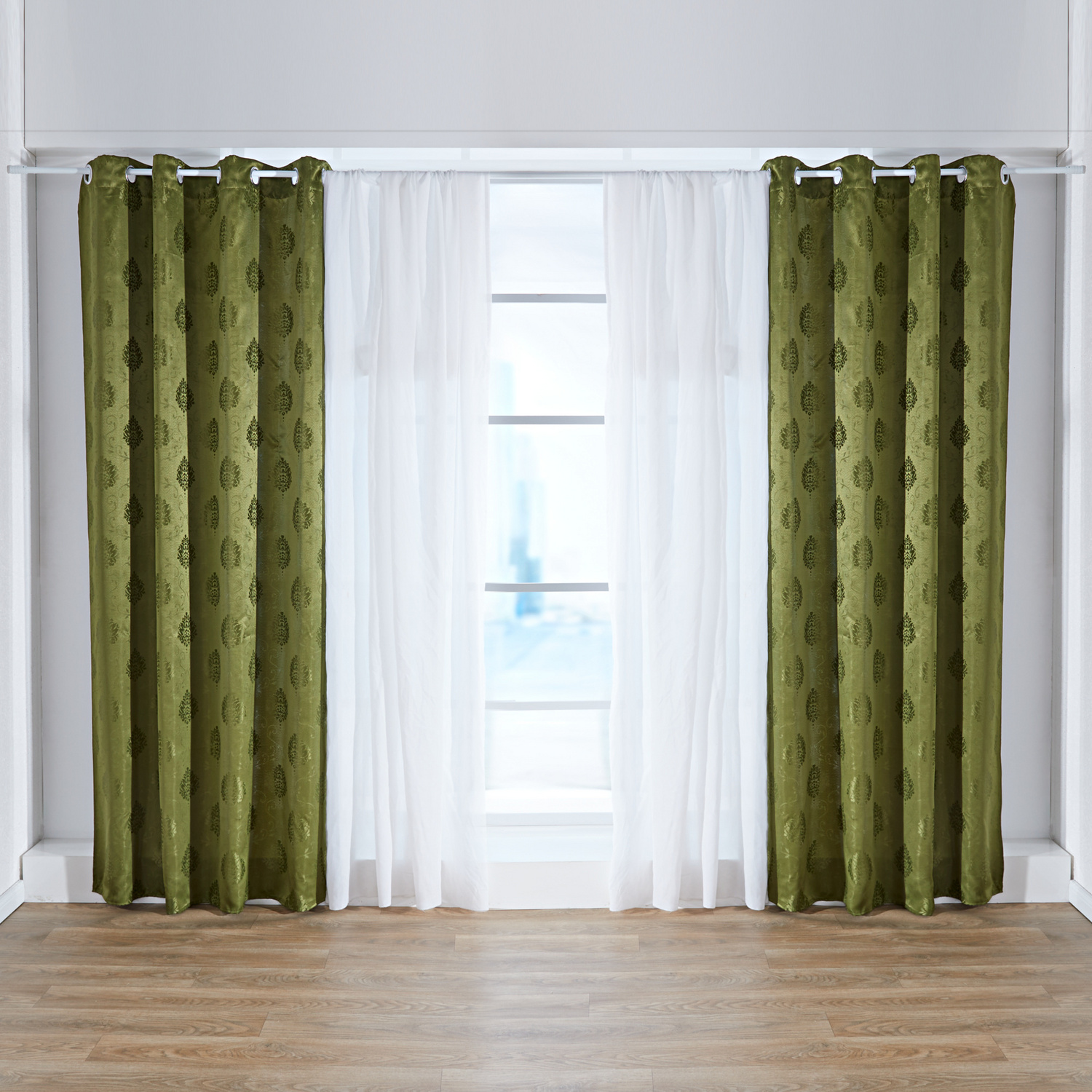 vorhang dunkelgrün