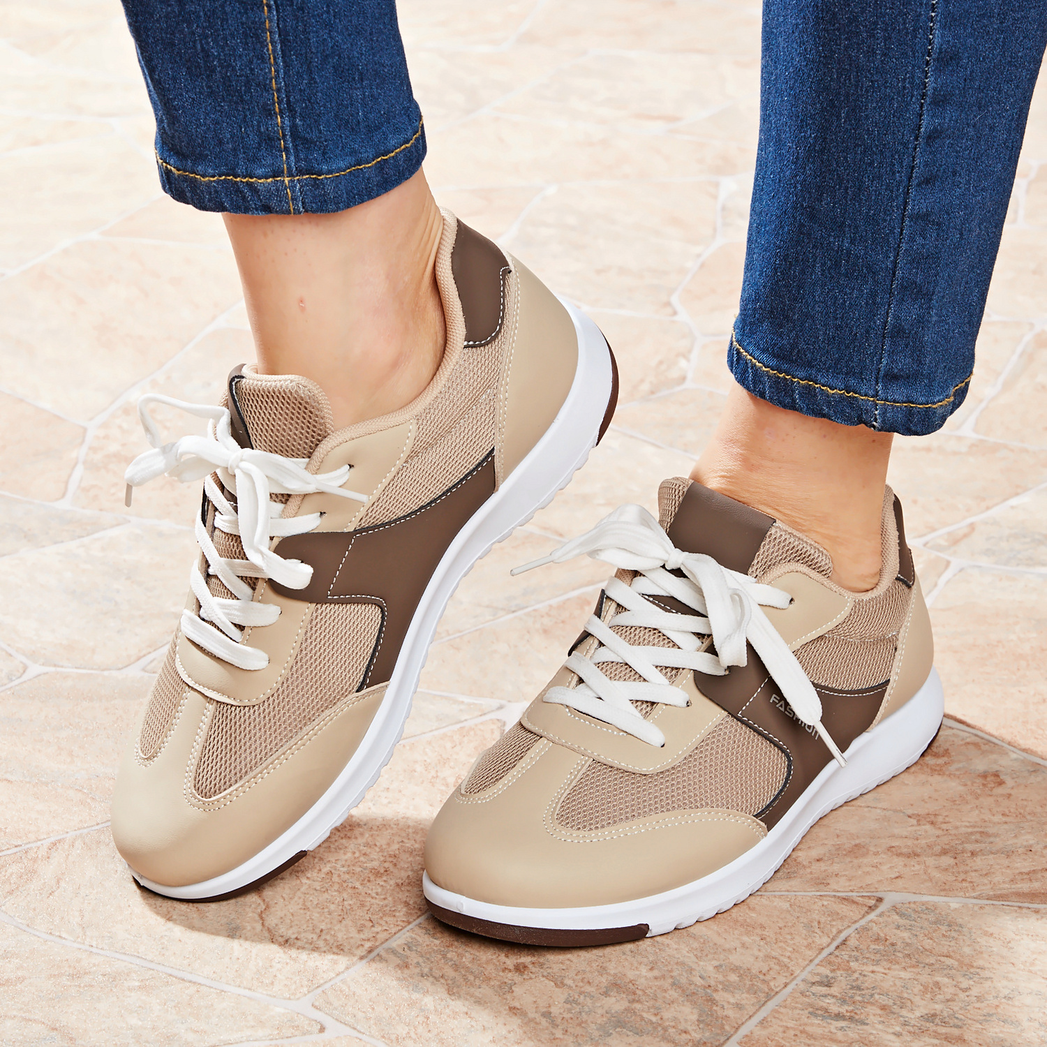 Baskets "Milli" beige